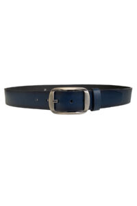 %100 Hakiki Deri, Efsane Füme Oval Tokalı; Lacivert Kemer 4 cm - Görsel 5