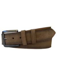 %100 Hakiki Deri Süet Vizon Rengi Kemer 4 cm - Görsel 7