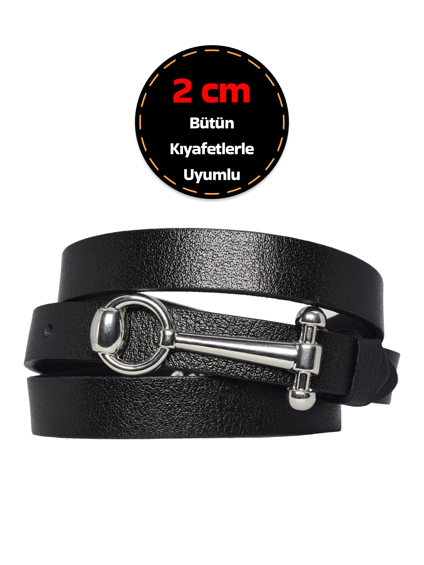 2CM_ANAHTAR_GUMUS_SIYAH-1copy.jpg %100 Hakiki Deri, Gümüş Tokalı İnce 2 cm Siyah Kadın Kemeri; Elbise Kemeri, Pantolon Kemeri_anhtr - Görsel 1