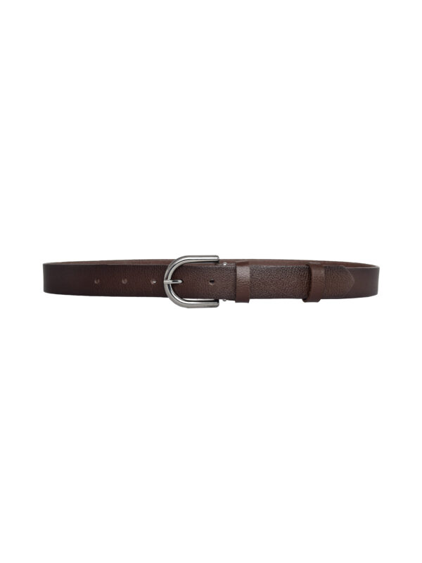 %100 Hakiki Deri, Nikel Tokalı 3 Cm Koyu Kahverengi Kadın Kemeri; Elbise, Pantolon Kemeri=3cm-kdn-21 - Görsel 7