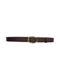 %100 Hakiki Deri, Gold Tokalı 3 Cm Koyu Kahverengi Kadın Kemeri; Elbise, Pantolon Kemeri=3cm-kdn-36 - Görsel 5