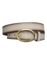 %100 Hakiki Deri, Gold Oval Tokalı 3 Cm Vizon Kadın Kemeri; Elbise, Pantolon Kemeri=3cm-kdn-36 - Görsel 3