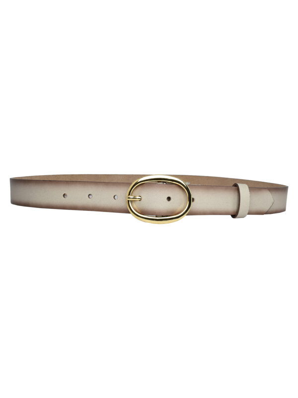 %100 Hakiki Deri, Gold Oval Tokalı 3 Cm Vizon Kadın Kemeri; Elbise, Pantolon Kemeri=3cm-kdn-36 - Görsel 5