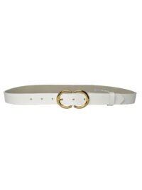 %100 Hakiki Deri Gold C? Tokalı Süt Beyaz Ince Kadın Kemeri, 3cm=3cm-kdn-37 - Görsel 6