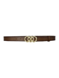 %100 Hakiki Deri, Gold Örgü Tokalı 3 cm Kahverengi Kadın Kemeri; Elbise, Pantolon Kemeri - Görsel 7