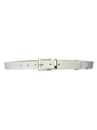 %100 Hakiki Deri, Gold Takım Tokalı 3 Cm Süt Beyaz Kadın Kemeri; Elbise, Pantolon Kemeri=3cm-kdn-47 - Görsel 6