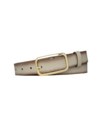 %100 Hakiki Deri, Gold Renk Tokalı Vizon 3 cm Kadın Kemeri, Pantolon Kemeri, Şort Kemeri 3cmkdn50 - Görsel 4