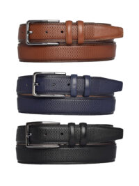 %100 Hakiki Deri, 3'lü Set Siyah, Kızıl Taba, Lacivert Dikişli Kumaş Pant. Kemeri 3.5 Cm_noktalı