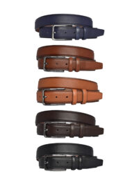 %100 Hakiki Deri, 5'li Mükemmel Set, Nokta Baskılı Kumaş Pantolon Kemeri 3.5 Cm_noktalı - Görsel 3