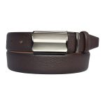 %100 Hakiki Deri, KAPAKLI TOKALI, Koyu Kahverengi Klasik, Kumaş Pantolon Kemeri 3.5 Cm_ortciz_kokflt