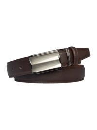 %100 Hakiki Deri, KAPAKLI TOKALI, Koyu Kahverengi Klasik, Kumaş Pantolon Kemeri 3.5 Cm_ortciz_kokdkş