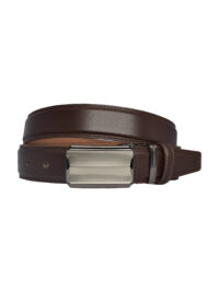 %100 Hakiki Deri, KAPAKLI TOKALI, Koyu Kahverengi Klasik, Kumaş Pantolon Kemeri 3.5 Cm_ortciz_kokdkş - Görsel 4