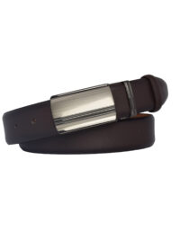 %100 Hakiki Deri, KAPAKLI TOKALI, Koyu Kahverengi Klasik, Kumaş Pantolon Kemeri 3.5 Cm_altcizkokadüz - Görsel 6