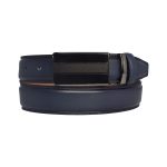 %100 Hakiki Deri,KAPAKLI TOKALI, Lacivert Klasik, Kumaş Pantolon Kemeri 3.5 Cm_siyah2_laci_dikiş