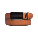 %100 Hakiki Deri, KAPAKLI TOKALI, Taba Klasik, Kumaş Pantolon Kemeri 3.5 Cm_siyah2_taba_düz