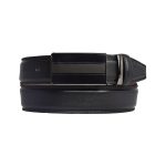 %100 Hakiki Deri,KAPAKLI TOKALI, siyah Klasik, Kumaş Pantolon Kemeri 3.5 Cm_siyah2_siyah.dikişli