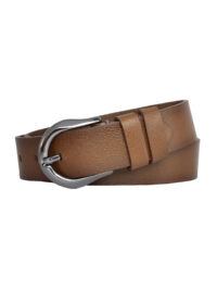 %100 Hakiki Deri, Siyah Nikel Tokalı 4 cm Kahverengi Kadın Kemeri; Kot, Spor Kemer - Görsel 7