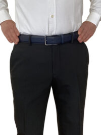 %100 Hakiki Deri, 3'lü Set Siyah, Açık taba, Lacivert Dikişli Kumaş Pant. Kemeri 3.5 Cm_noktalı - Görsel 5
