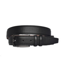 %100 Hakiki Deri, Siyah Dikişli Klasik, Kumaş Pantolon Kemeri 3.5 Cm_Dikisli.Noktalı - Görsel 4