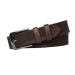 %100 Hakiki Deri Efsane 4 cm Koyu Kahverengi Kemer, Kot, Kanvas, Keten Pantolonlarla Uyumlu tigu.nok