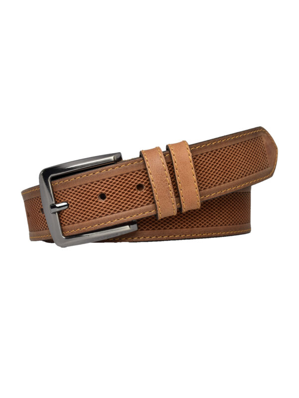%100 Hakiki Deri Efsane 4 cm Taba Kemer, Kot, Kanvas, Keten Pantolonlarla Uyumlu tiguan.nokta - Görsel 6