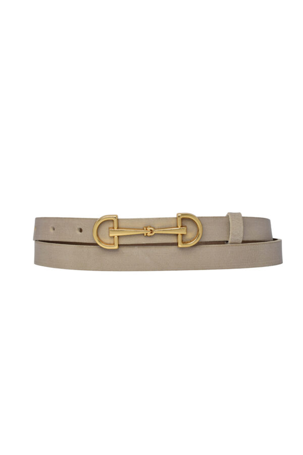 %100 Hakiki Yumuşak Nubuk Deri, 2 cm Açık Gri Kadın Kemeri; Elbise, Pantolon Kemeri D&Dgold - Görsel 3