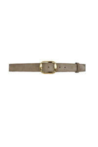 %100 Hakiki Deri, Gold Tokalı 4 Cm Süet Açık Sütlü Kahve Kadın Kemeri; Kot, Spor Kemer=sü.44.açk.St. - Görsel 3
