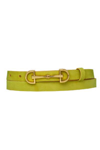%100 Hakiki Yumuşak Nubuk Deri, 2 cm Fıstık Yeşili Kadın Kemeri; Elbise, Pantolon Kemeri D&Dgold - Görsel 3