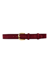 %100 Hakiki Deri, Gold Tokalı 4 Cm Bordo Süet Kadın Kemeri; Kot, Spor Kemer=süet.26.Bordo - Görsel 8