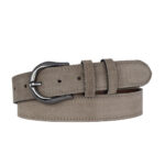 %100 Hakiki Deri, Nikel tokalı 4 Cm Gri Süet Kadın Kemeri; Kot, Spor Kemer=süet.70.GRİ