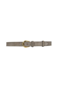 %100 Hakiki Deri, gold tokalı 4 Cm Gri Süet Kadın Kemeri; Kot, Spor Kemer=süet.70.GRİ - Görsel 3