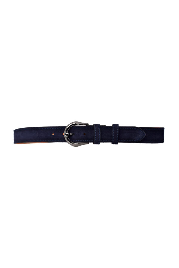 %100 Hakiki Deri, Nikel tokalı 4 Cm Süet Lacivert Kadın Kemeri; Kot, Spor Kemer=süet.70.nik.Lacivert - Görsel 8