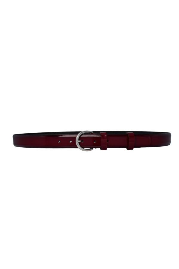 %100 Hakiki Deri, 3 Cm Bordo Rugan Klasik Kadın Kemeri, Business, İş Kadını, Kumaş, Takım Kemeri-r01 - Görsel 6
