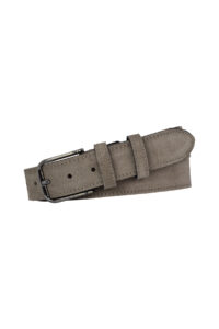%100 Hakiki Deri 4 Cm Gri Süet Kemer Kot,Kanvas Uyumlu Süet_gri - Görsel 3