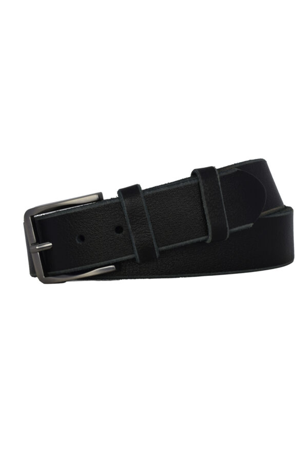 %100 Hakiki Deri, 4 Cm Siyah Kemer, Kot, Spor Kemer= kenarsız - Görsel 2