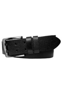 %100 Hakiki Deri, Çift Dilli Siyah 4.5 Cm Tek Parça Kot, Spor Kemer=dk-110