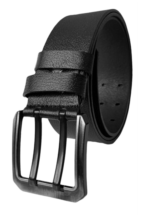 %100 Hakiki Deri, Çift Dilli Siyah 4.5 Cm Tek Parça Kot, Spor Kemer=dk-110 - Görsel 6