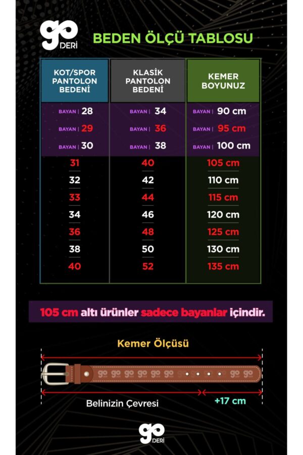 %100 Hakiki Kaliteli Süet Deri 3.5 Cm Koyu Kahverengi Klasik, Kumaş Pantolon Kemeri - Görsel 6
