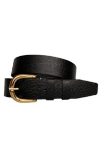 %100 Hakiki Deri, Gold Tokalı Siyah Kadın Kot Kemeri 4 Cm=an-byn-26 - Görsel 2