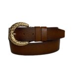 %100 Hakiki Deri, Gold Tokalı Tosado Kadın Kot Kemeri 4 Cm=an-byn-24