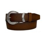 %100 Hakiki Deri, Gümüş Tokalı, Metal Köprülü Tosado Kadın Kot Kemeri 4 Cm=an-byn-63