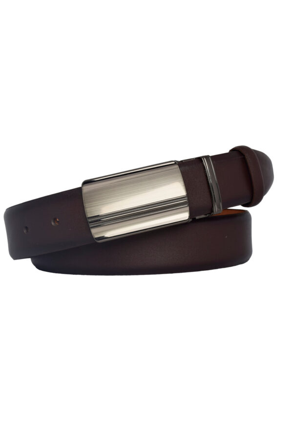 %100 Hakiki Deri, KAPAKLI TOKALI, Koyu Kahverengi Klasik, Kumaş Pantolon Kemeri 3.5 Cm_altcizkokadüz - Görsel 7