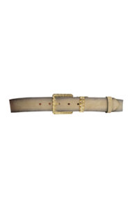 %100 Hakiki Deri, Gold Takım Tokalı 4 Cm Süet Krem Kadın Kemeri; Kot, Spor Kemer=n-byn-62.gold.takım - Görsel 7