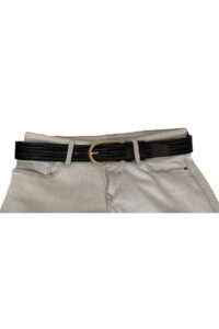 %100 Hakiki Deri, Gold Tokalı Siyah Kadın Kot Kemeri 4 Cm=tyc00419802335 - Görsel 6