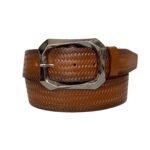 %100 Hakiki Deri, Gümüş Tokalı Kahverengi Kadın Kot Kemeri 4 Cm=tyc00419802523
