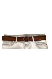 %100 Hakiki Deri, Siyah Nikel Tokalı Kahverengi Kadın Kot Kemeri 4 Cm=tyc00419802289 - Görsel 7