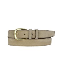 Hakiki Deri, 3 cm Gold Renk Tokalı, Krem Süet, Dikişli Klasik Kadın Kemeri, 3cmkla31 - Görsel 8