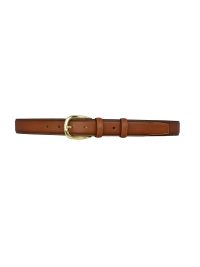 Hakiki Deri, 3 cm Gold Renk Tokalı, Taba, Dikişli Klasik Kadın Kemeri, 3cmkla31 - Görsel 7