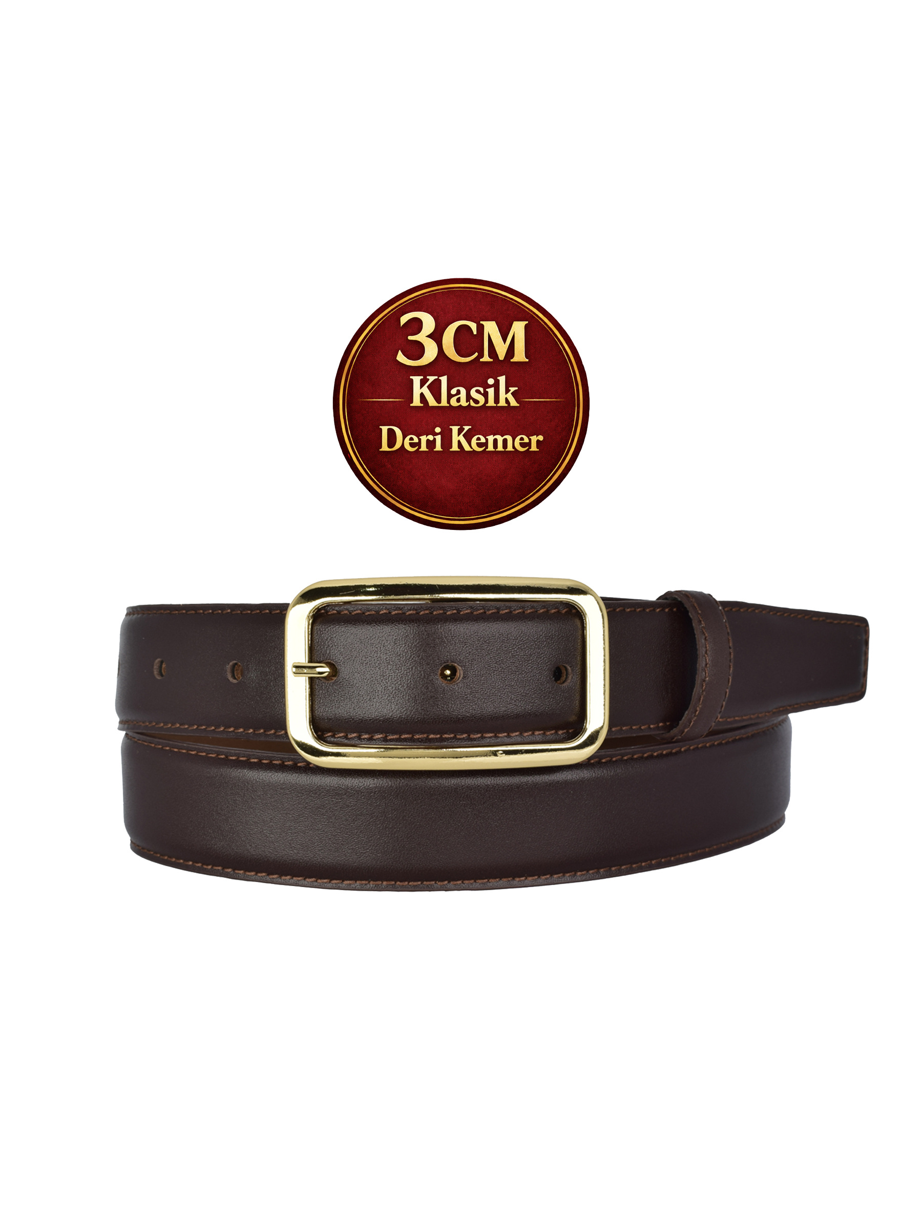 3cm-klasik-50.gold-koka.kla-0.logo_.jpg Hakiki Deri, 3 cm Gold Renk Tokalı, Koyu Kahverengi, Dikişli Klasik Kadın Kemeri, 3cmkla50 - Görsel 1